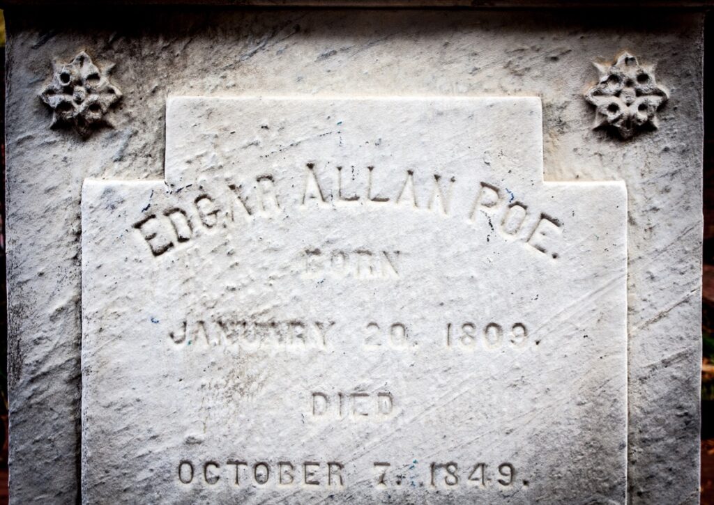 edgar allan poe gravestone