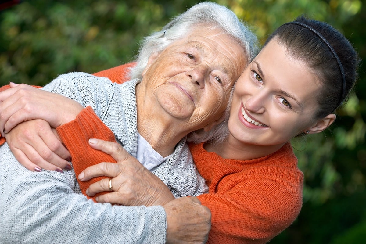 grandmother and grandaughter