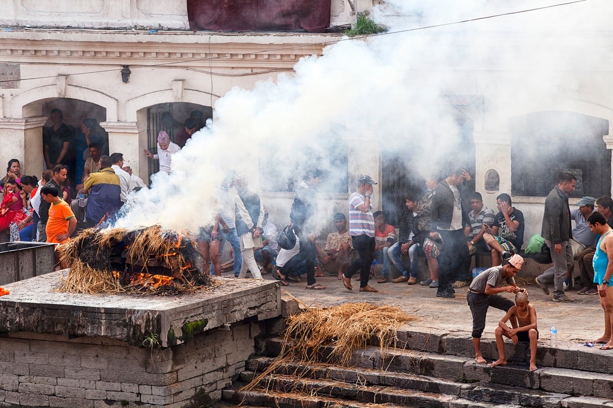 funeral pyre in Nepal