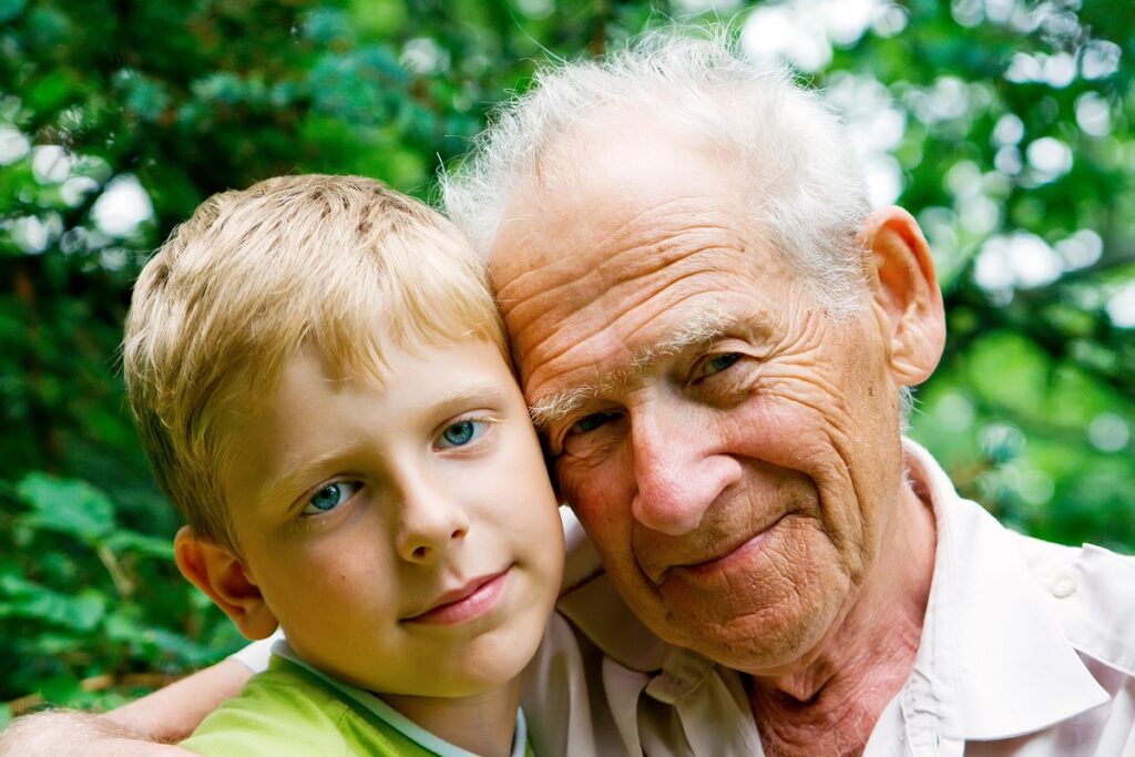 grandfather and grandson