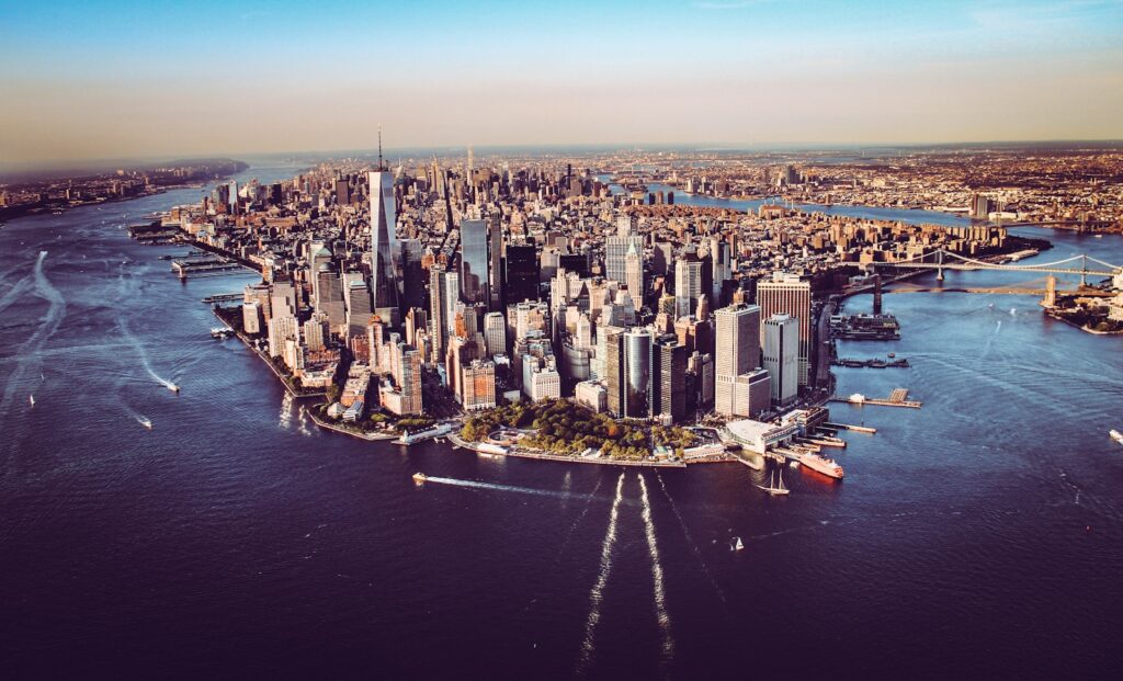 aerial view of NYC buildings during daytime