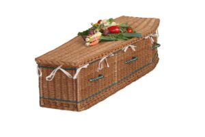 wicker casket